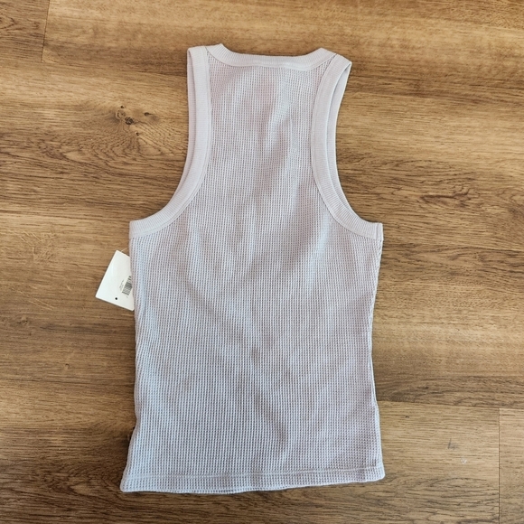 Good American Women's Lilac Mist Thermal 90s Tank Top - Picture 5 of 5
